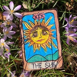 The sun tarot Painting 4*6 inches